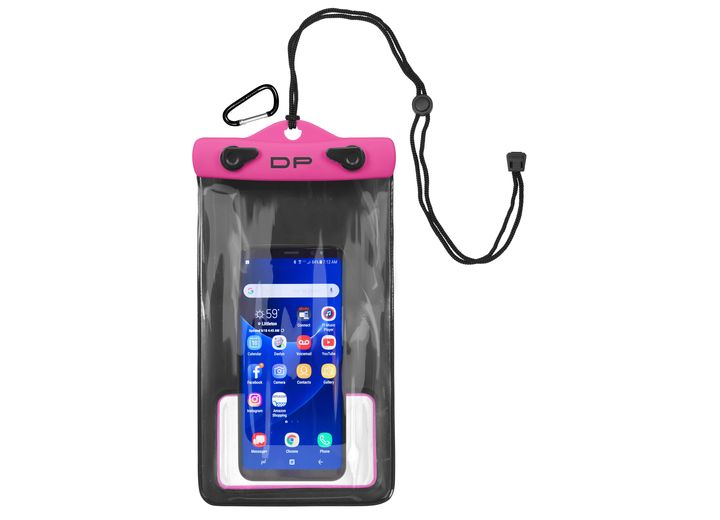 AIRHEAD DRY PAK WATERPROOF 5" X 8" SMARTPHONE POUCH - HOT PINK